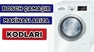 Bosch.profilo çamașır.Makinası. Arıza kodları ve reset