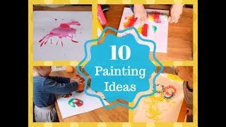 10 ИДЕЙ для рисования с детьми / 10 painting IDEAS for kids