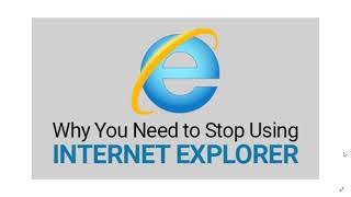 Microsoft Warning Stop Using Internet Explorer web browser