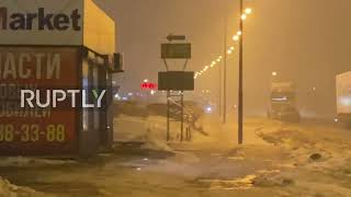 Russia: Fire breaks out on unfinished warship in St Petersburg