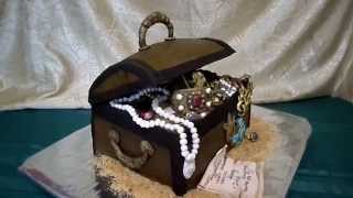 торт сундук с сокровищами
