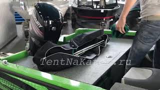 Ходовой складной тент на катер North Silver 545 Fish