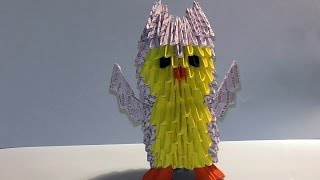 Модульное оригами для начинающих сова (филин) схема сборки (пошаговая инструкция)