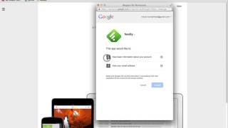Signing in to Feedly