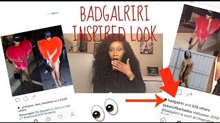 Rihanna Inspired Look| YSL Heart Fur look alike;