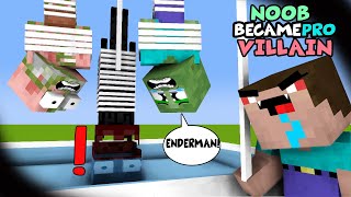 MONSTER SCHOOL : NOOB BECAME PRO VILLAIN - BEST MINECRAFT ANIMATION