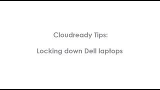 Tips and Tricks - Locking Dell Laptop BIOS Settings