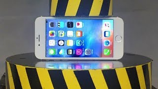 EXPERIMENT HYDRAULIC PRESS 100 TON vs iPhone
