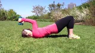 Exercises for Runners: Bridge with Tricep Dips