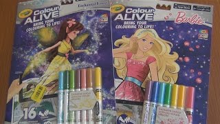 Живая ʕ•ᴥ•ʔ 3D раскраска Барби Crayola Color Alive !!!
