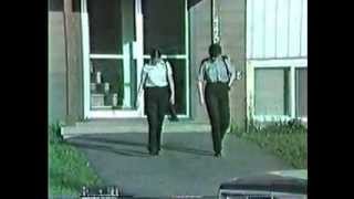 Roxane & Donna going to work , Oromocto  NB, July 1985