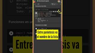 ️ + Máximo, mínimo, número de elementos (len) y suma para listas y arreglos | Python | Shorts