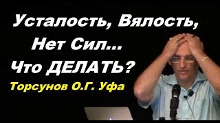 Усталость, Вялость, Нет Сил... Что ДЕЛАТЬ? Торсунов О.Г. Уфа 19.12.2016