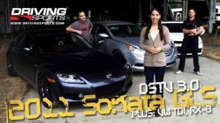 Driving Sports TV - 2011 Hyundai Sonata Reviewed & Jetta TDI Cup Timed