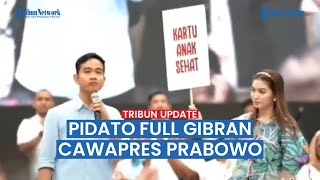 [FULL] Pidato Perdana Gibran Sebagai Cawapres Prabowo, Tak Bahas Sedikitpun soal PDIP dan Megawati