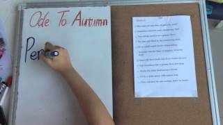 Language Arts - Ode To Autumn
