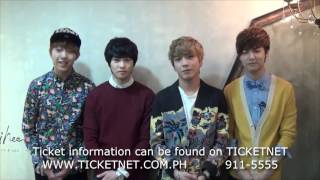 A Message from CNBLUE to the Philippines!