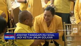 Jokowi Tanggapi Isu Soal Jadi Ketua Umum Golkar