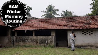 #7 A Quiet Winter Morning In Village: Winter Hair Oil | Protein Rich Breakfast | Golden Milk