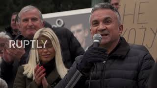 Serbia: Djokovic family and fans protest in Belgrade in support of tennis star