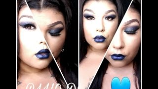 Blue dream  makeup look and first impressions artist Couture Coco bling/ Urban Decay glitter