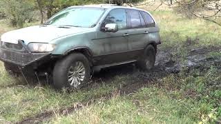 BMW X5 E53 в грязь, первый выезд