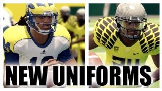NCAA Football 13 New Uniforms Released - How to Download from Uniform Store
