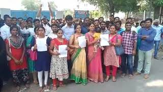 TSPSC GROUP-2 CANDIDATES DHARNA- DEMANDING  OF MERIT LIST