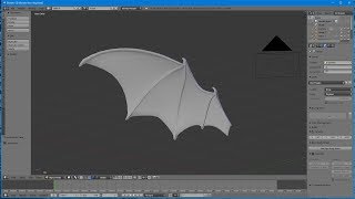 Bat wing in Blender2.79. B-surfaces, grease pencil