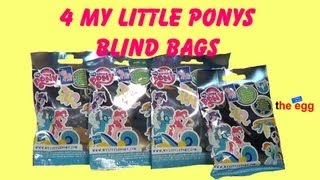 4 My Little Pony Blind Bags Wave 7 2013 opening unboxing toy Surprise
