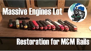 Massive Engine Lot Restoration for M&M Rails