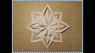 Easy paper snowflake for kids DIY 2020 @5-Minute Crafts @5-minute ORIGAMI and DIY