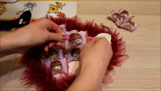 Сладкое сердце из конфет на день Святого Валентина/ Sweet heart made of candy