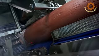 Amazing technology of sausage and cheese slices production