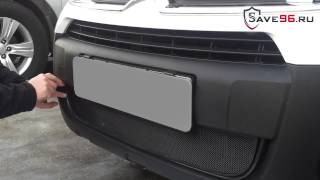 Сетка на решетку радиатора для Citroen Berlingo (Ситроен Берлинго) 2013-2014 г.в. (рестайлинг)