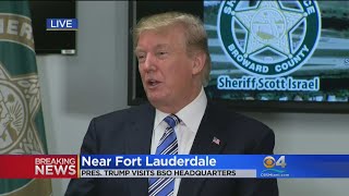 SPECIAL REPORT: President Donald Trump Speaks At BSO Headquarters