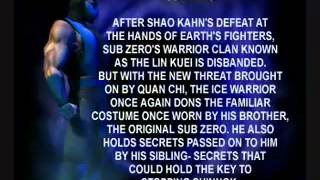Sub-Zero - Mortal Kombat 4 Character Bio