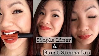 Simple Liner with Burnt Sienna Lip