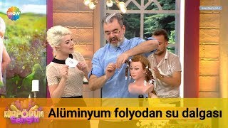 Alüminyum folyodan su dalgası yapımı