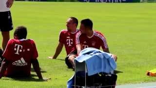Веселая шутка от Франка Рибери. Funny Ribery