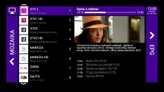 SmartTVBox Mini 2G - Ukážka hlavného menu [SatelitnaTV.sk]