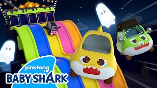 [ NEW] Baby Shark Halloween Color Slides! | Baby Shark Toy Car 