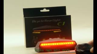 Omni C1 turning brake warning bicycle rear light bike indicator light