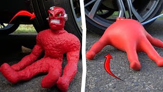 EXPERIMENT : Vac Man vs Car -  Stretch Amstrong Test
