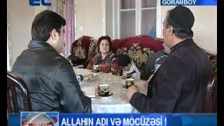 Goranboy qolunda yazı olan uşaq