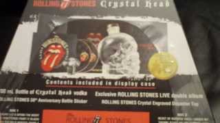 The Rolling Stones Crystal Head Skull Vodka CD box set. Limited Edition