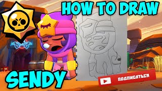 КАК НАРИСОВАТЬ СЕНДИ ИЗ БРАВЛ СТАРС? How to draw SENDY?