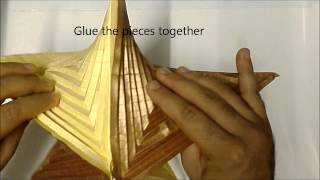 Origami tesselation 5 ripple star