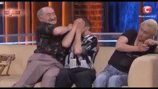 Grandfather beats up a pedophile on Ukrainian national TV (English Subtitles)