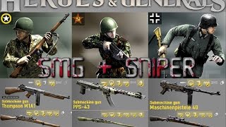 Heroes and Generals - SMG+SNIPER(Best H&G Combination)